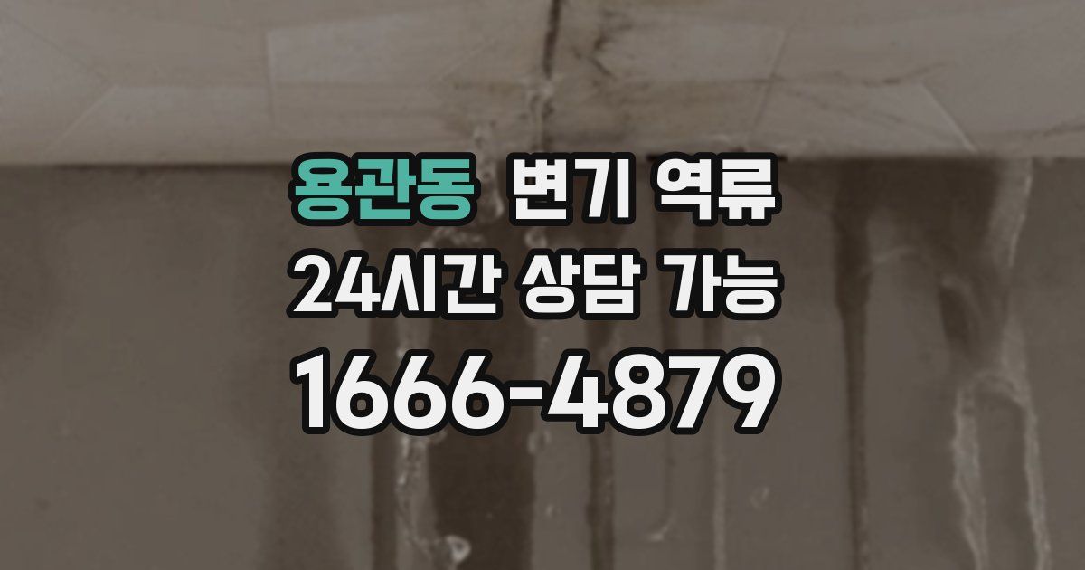 용관동 변기 역류