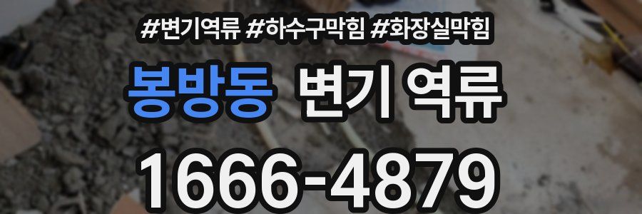 봉방동 변기 역류