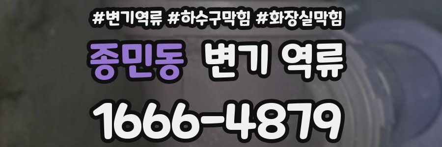 종민동 변기 역류