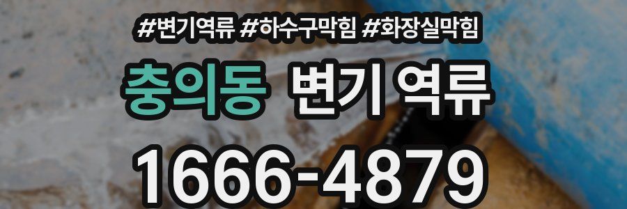 충의동 변기 역류