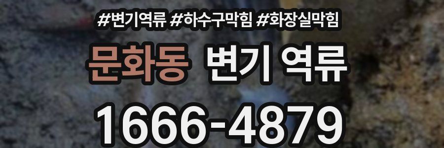 문화동 변기 역류