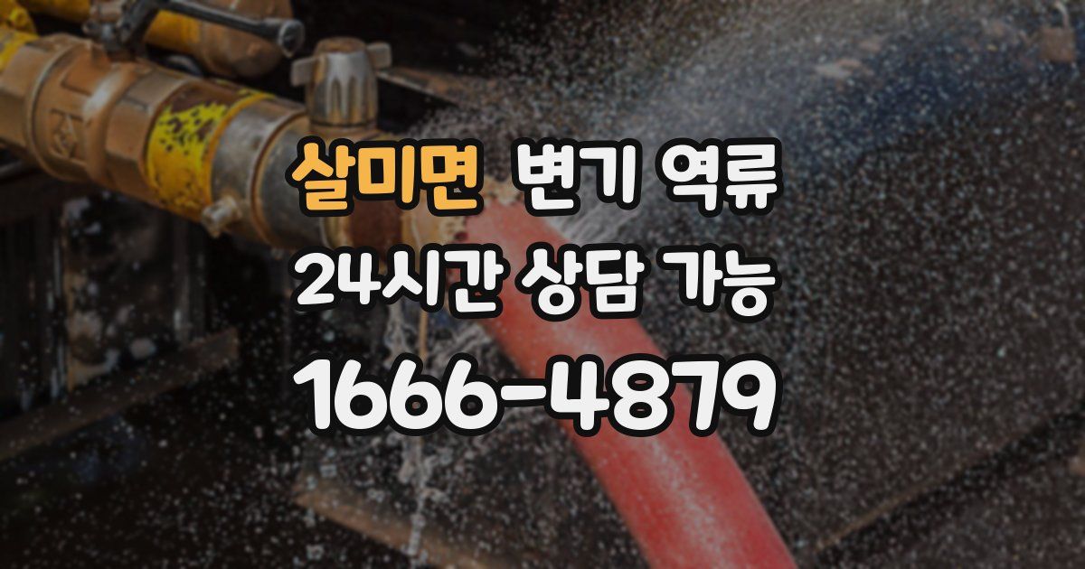 살미면 변기 역류