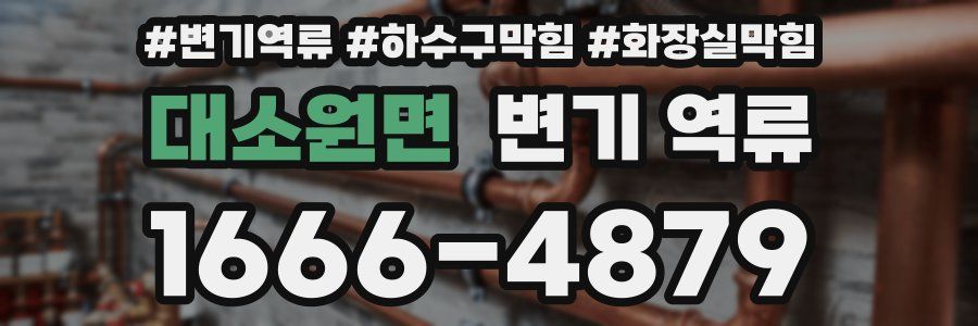 대소원면 변기 역류