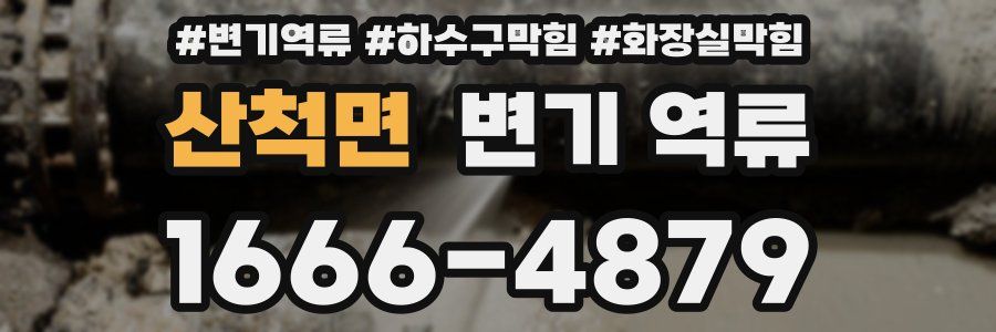산척면 변기 역류