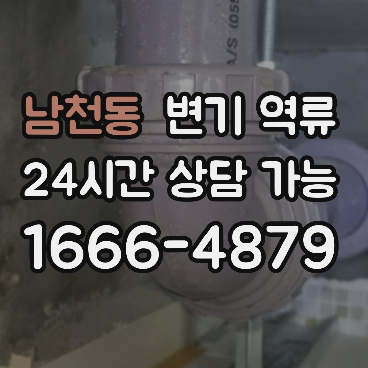 남천동 변기 역류 세대 배관 문제인지 공용 배관 문제인지 구분
