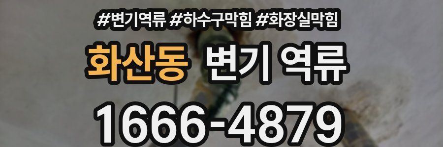 화산동 변기 역류