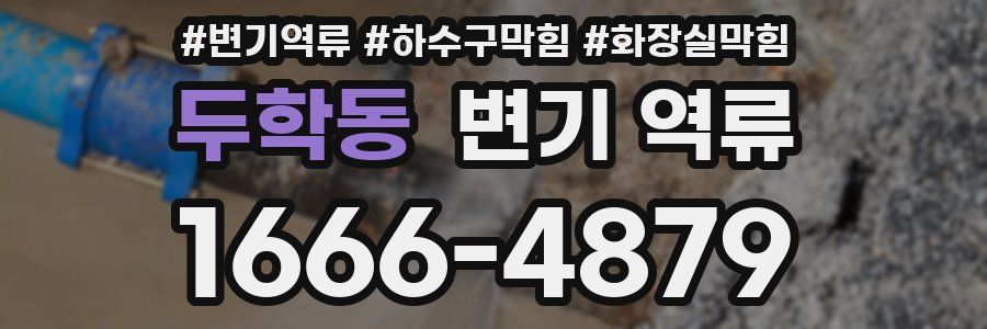 두학동 변기 역류
