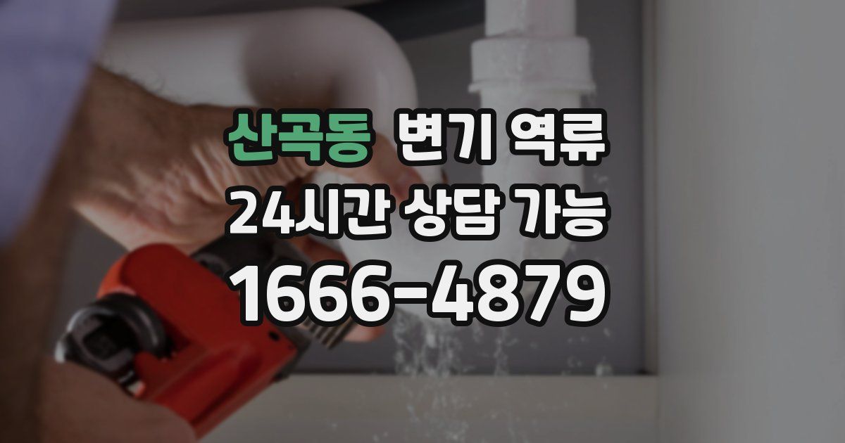 산곡동 변기 역류