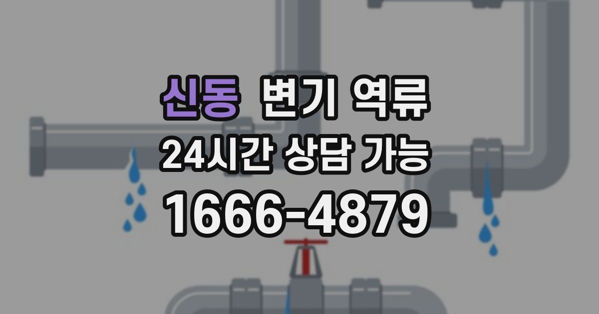 신동 변기 역류