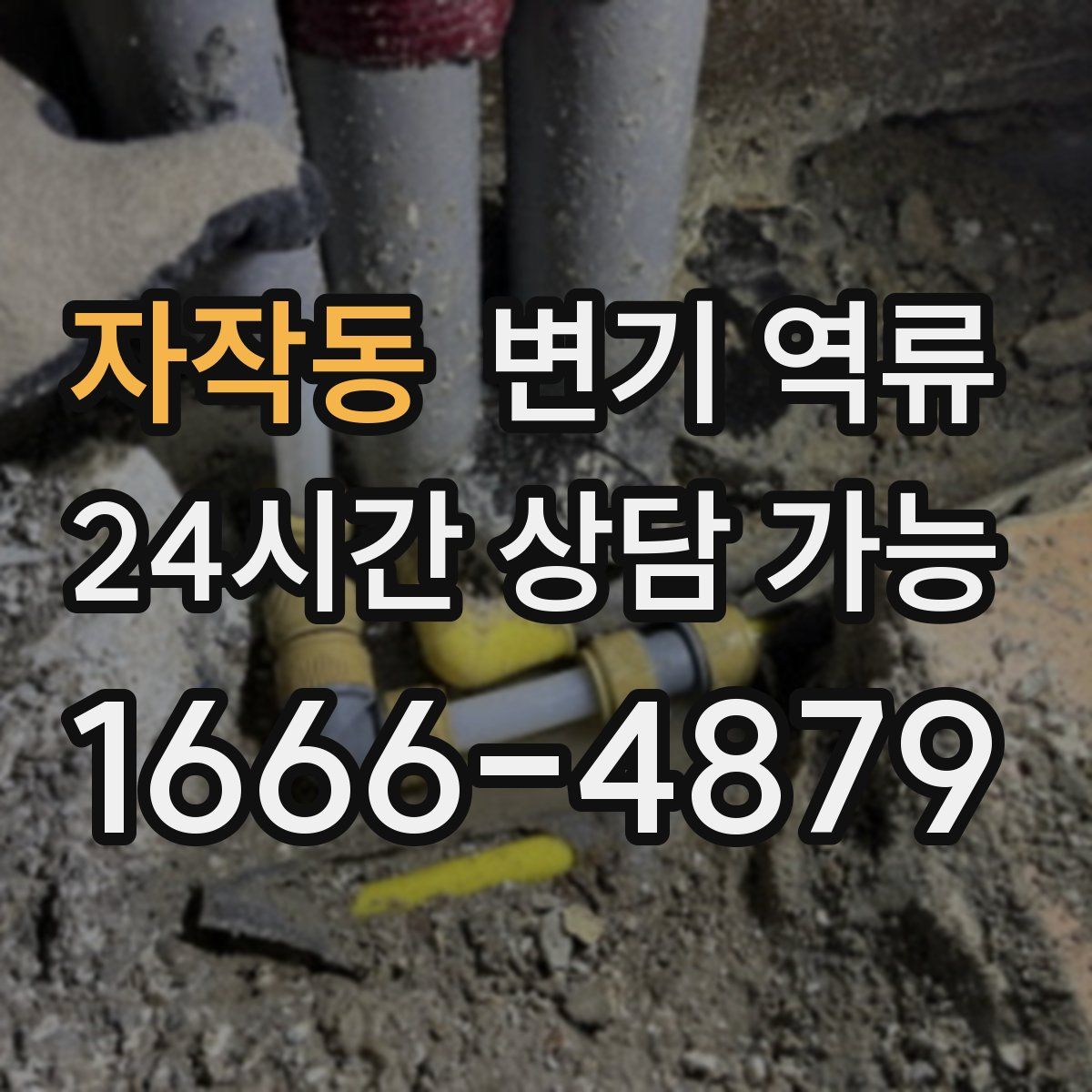 자작동 변기 역류
