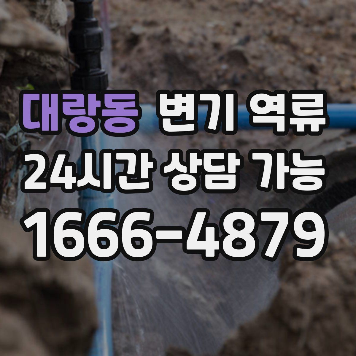 대랑동 변기 역류 바닥 배수구로 같이 올라오면 무엇을 의심할까