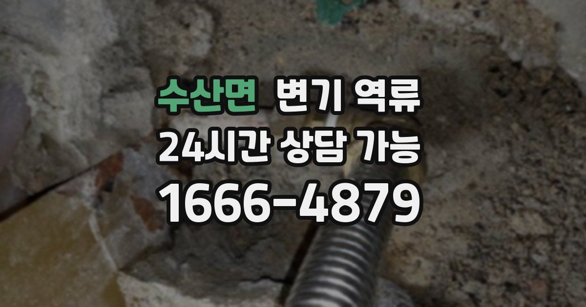 수산면 변기 역류