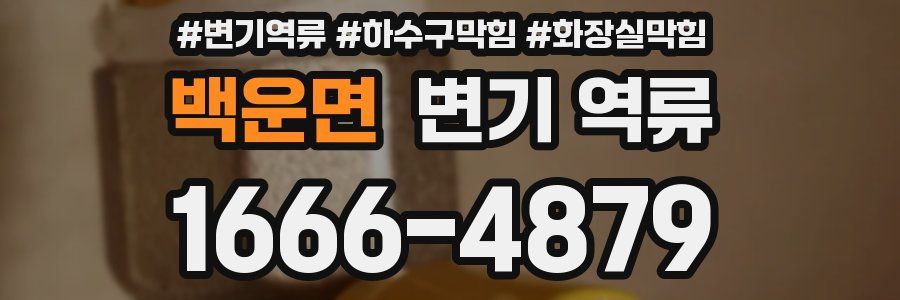 백운면 변기 역류