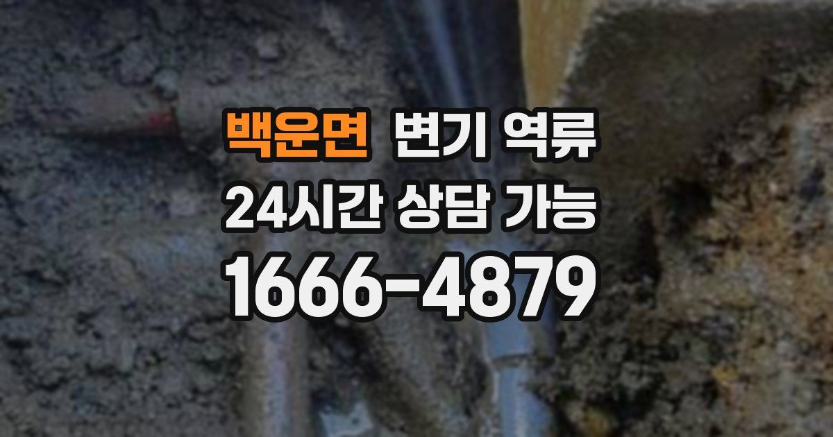 백운면 변기 역류