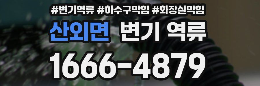 산외면 변기 역류