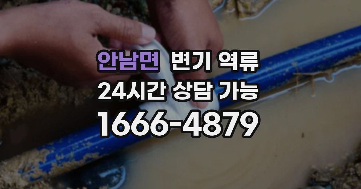 안남면 변기 역류
