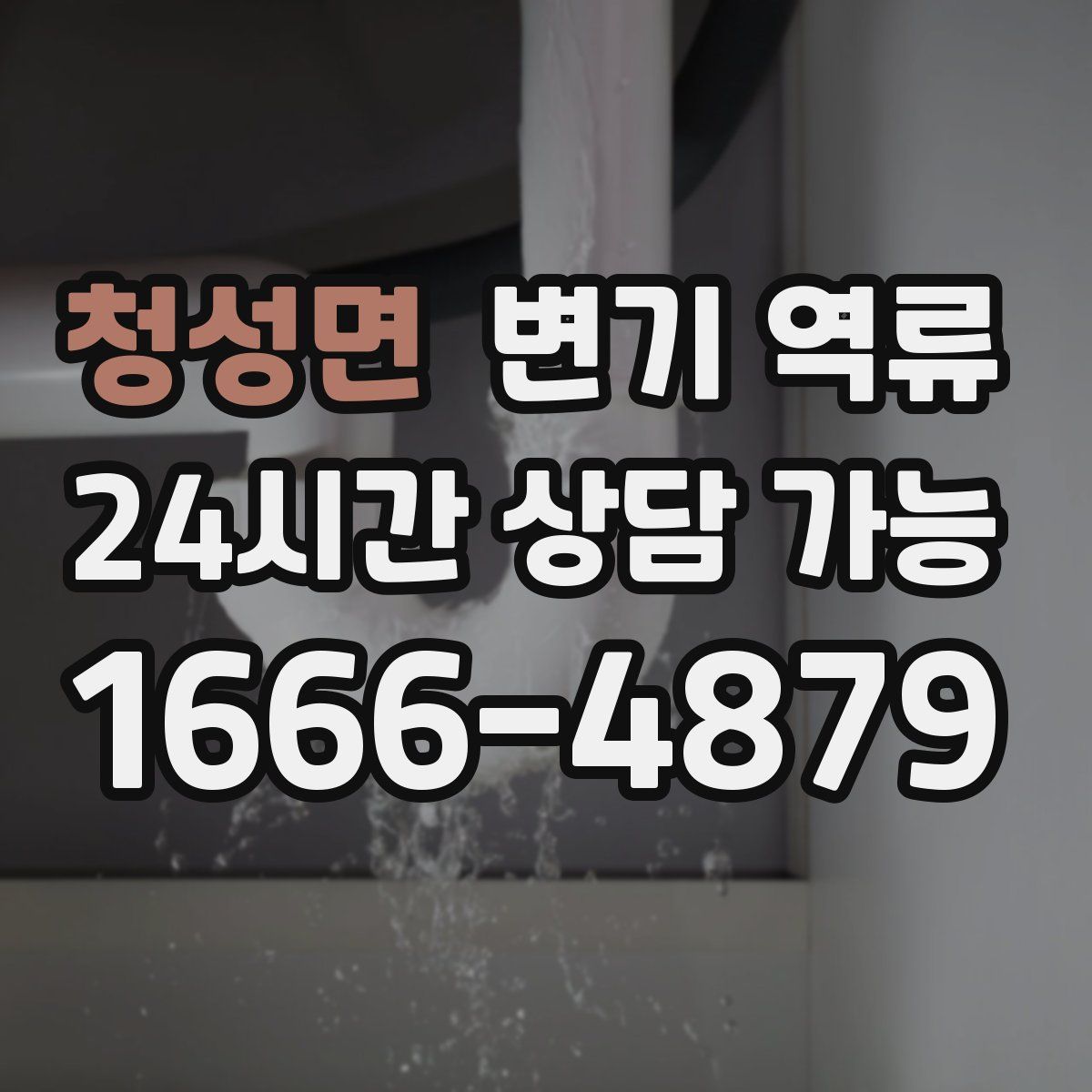 청성면 변기 역류