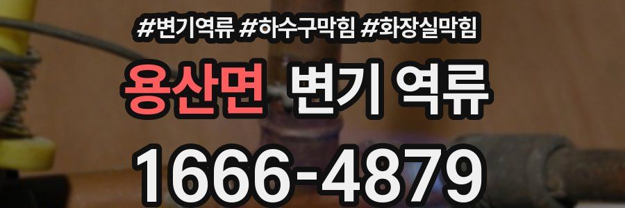 용산면 변기 역류