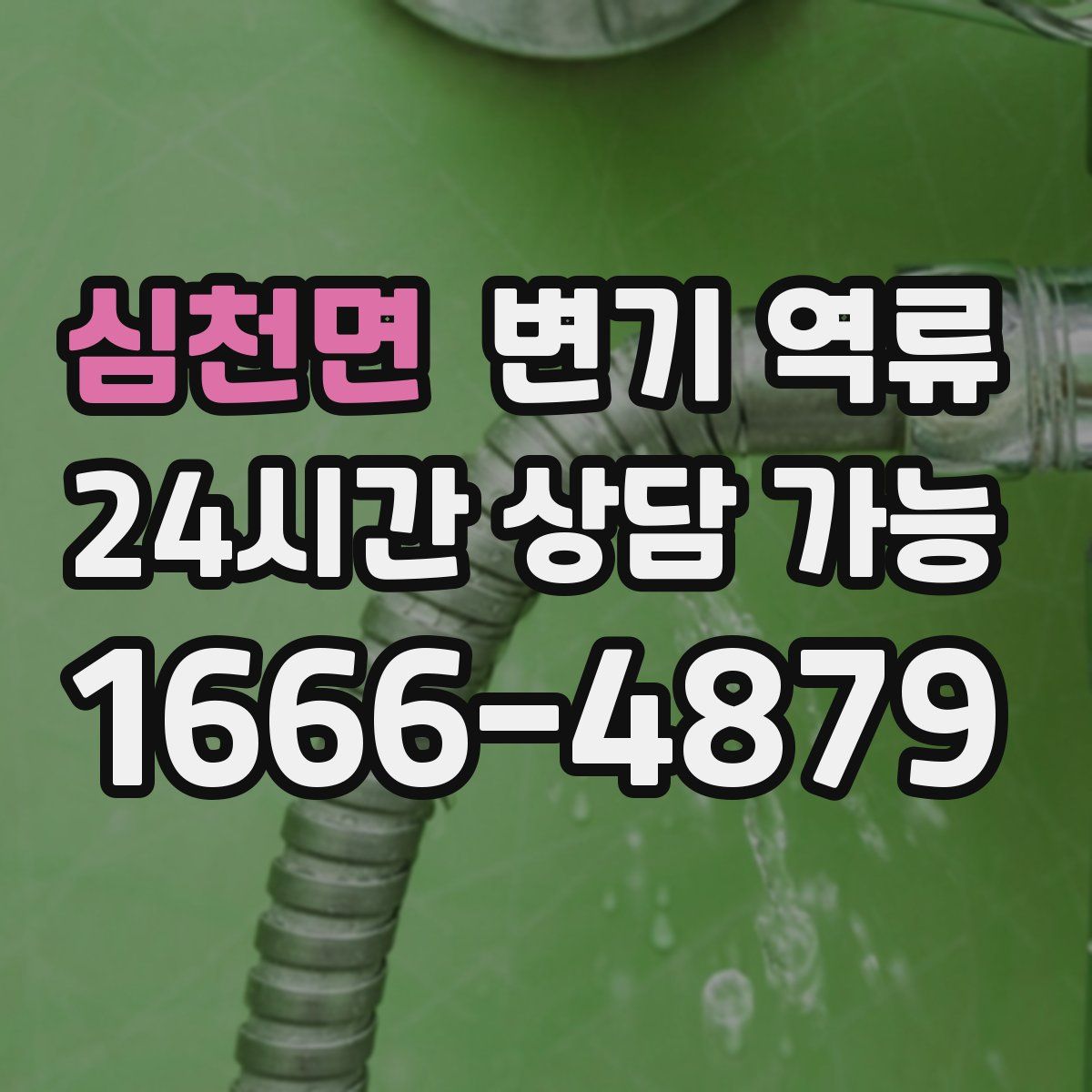 심천면 변기 역류