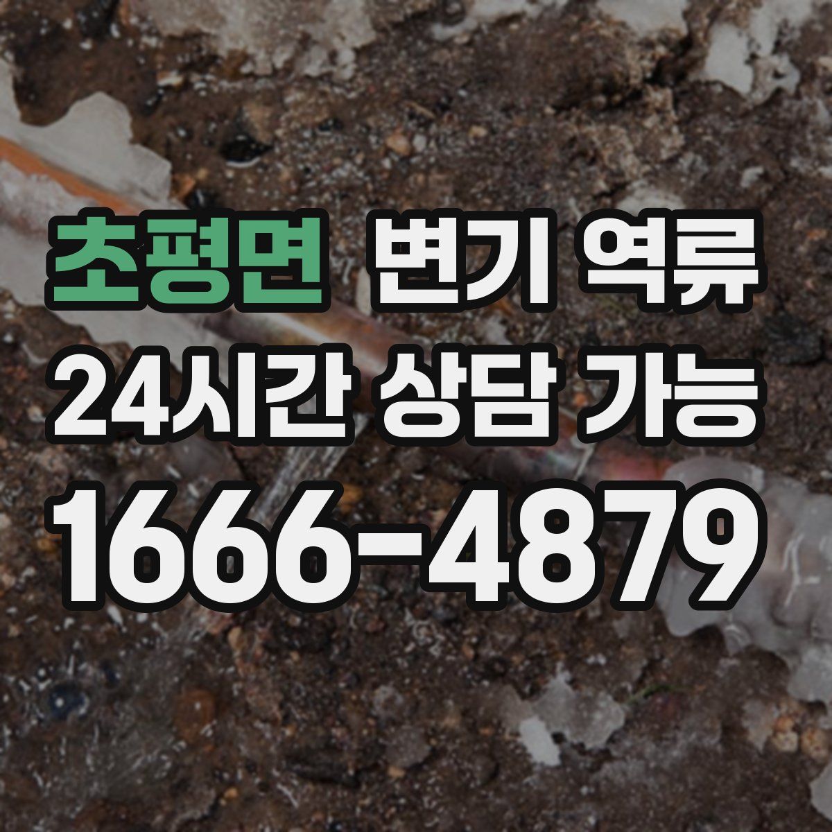 초평면 변기 역류