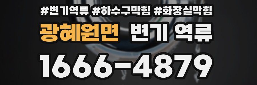 광혜원면 변기 역류