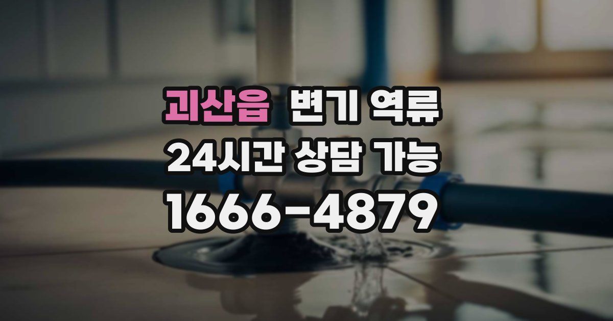 괴산읍 변기 역류