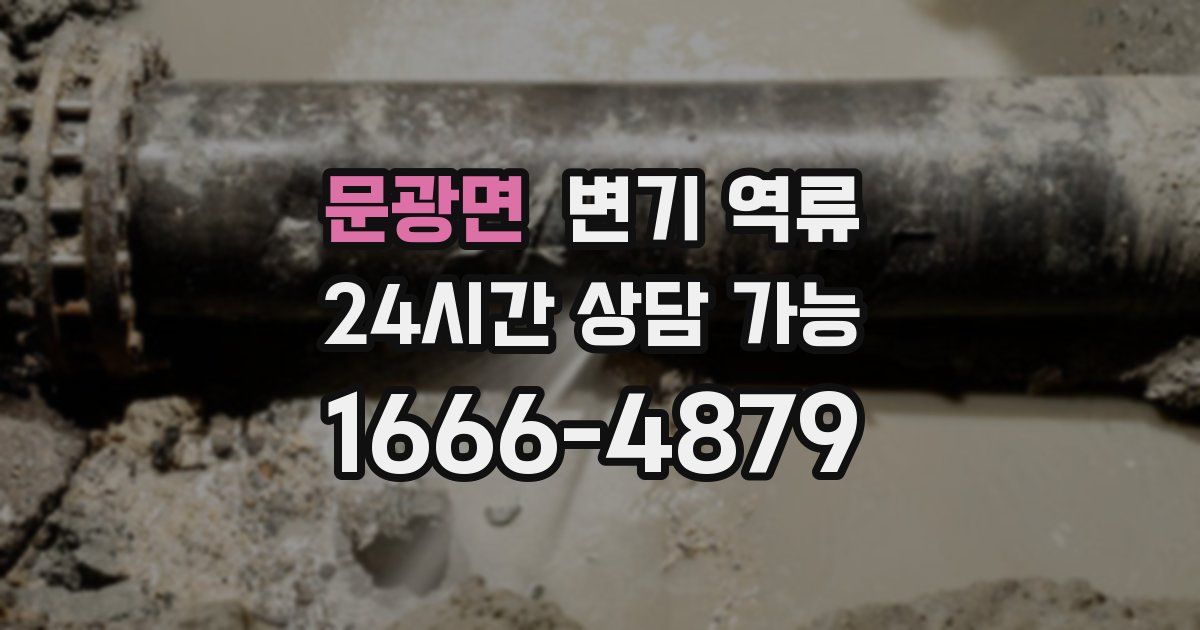 문광면 변기 역류