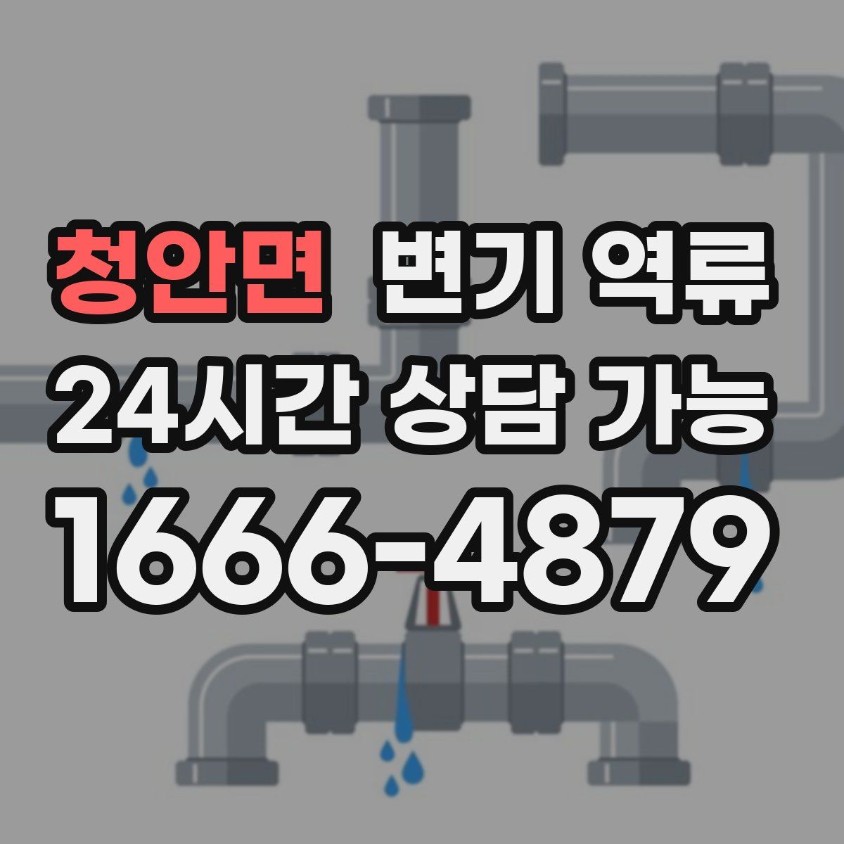 청안면 변기 역류