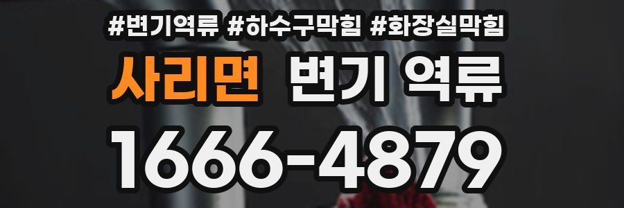 사리면 변기 역류