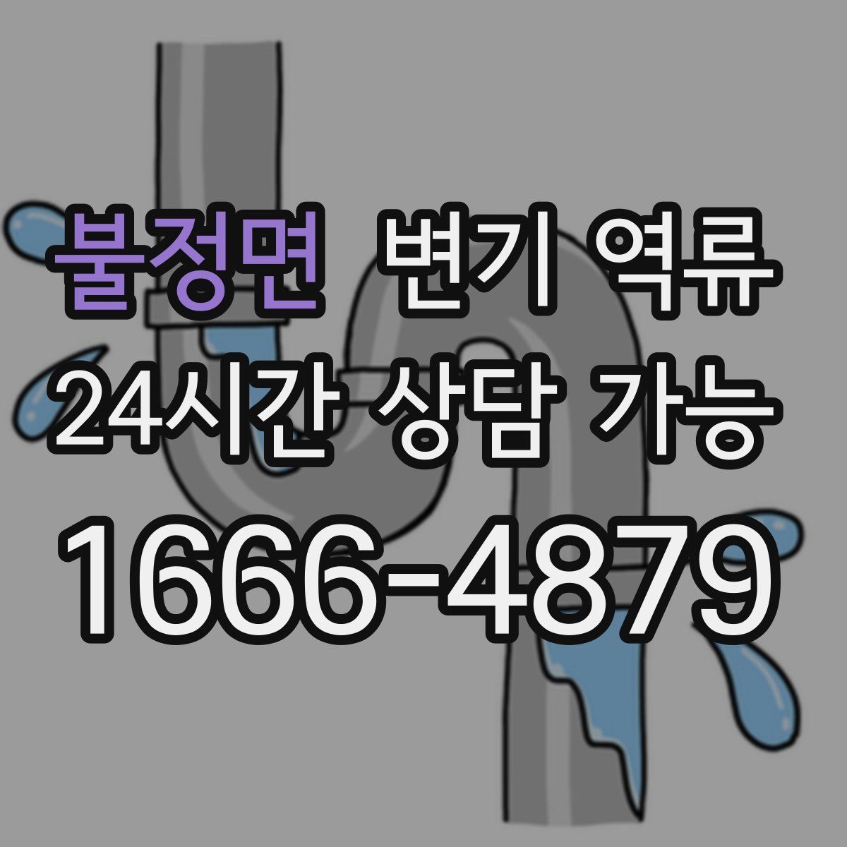 불정면 변기 역류