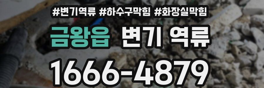 금왕읍 변기 역류