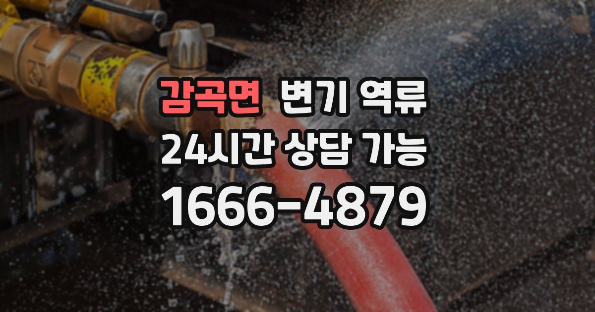 감곡면 변기 역류