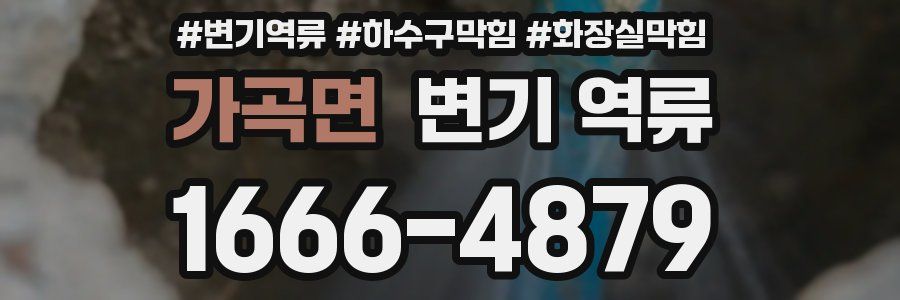 가곡면 변기 역류