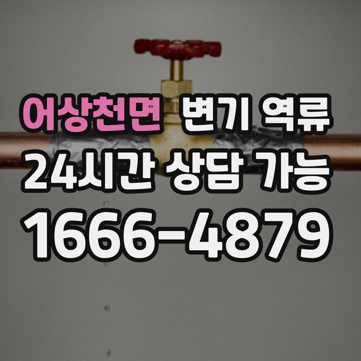 어상천면 변기 역류 한 세대만 발생할 때 점검 순서