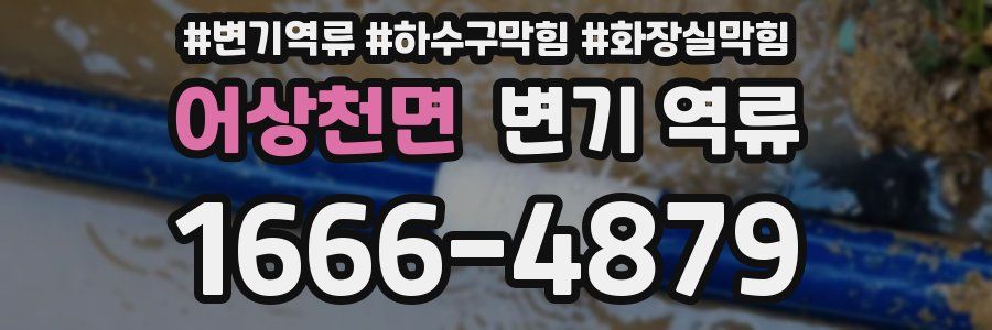 어상천면 변기 역류