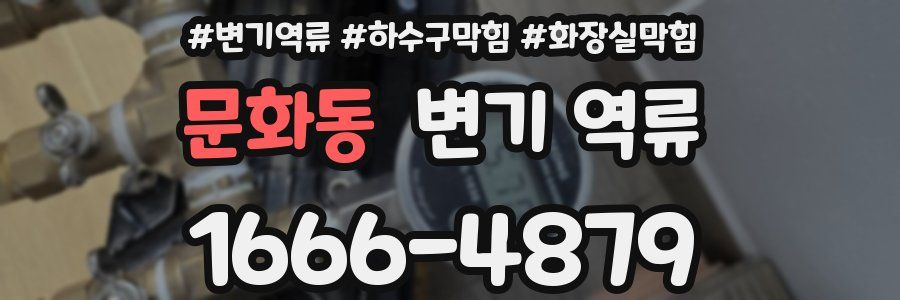 문화동 변기 역류