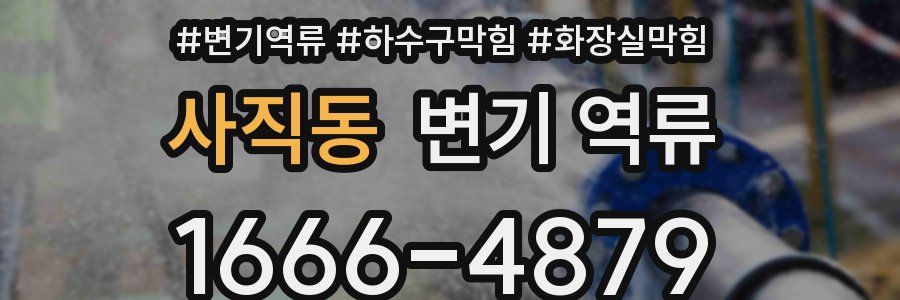 사직동 변기 역류