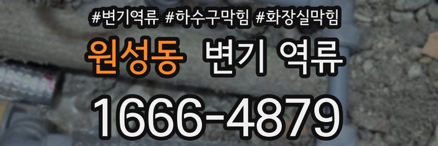 원성동 변기 역류