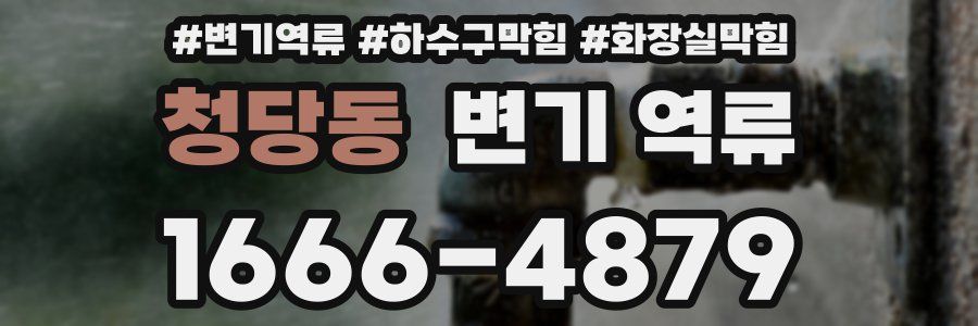 청당동 변기 역류