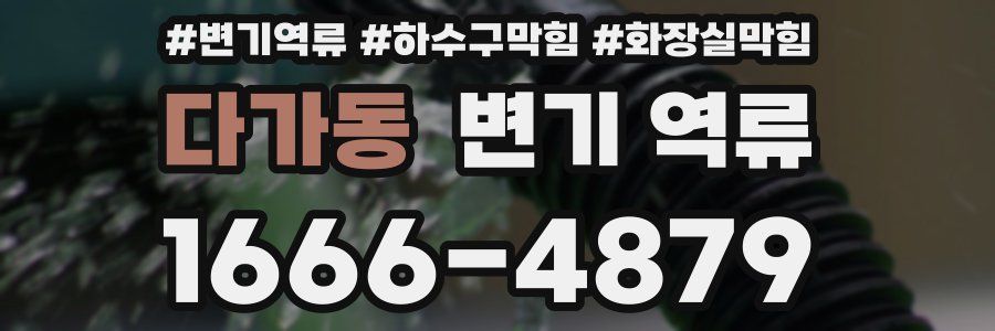 다가동 변기 역류