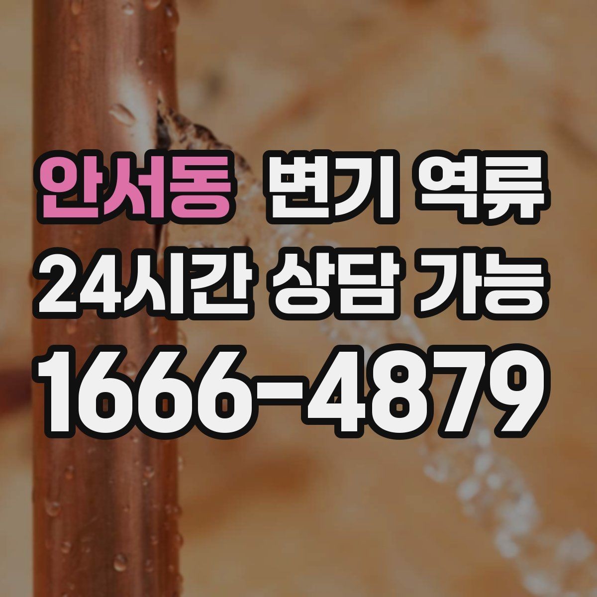 안서동 변기 역류 물 내리면 세면대 물이 출렁거리는 경우
