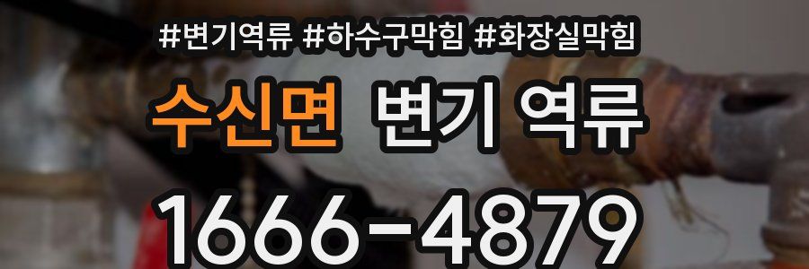 수신면 변기 역류