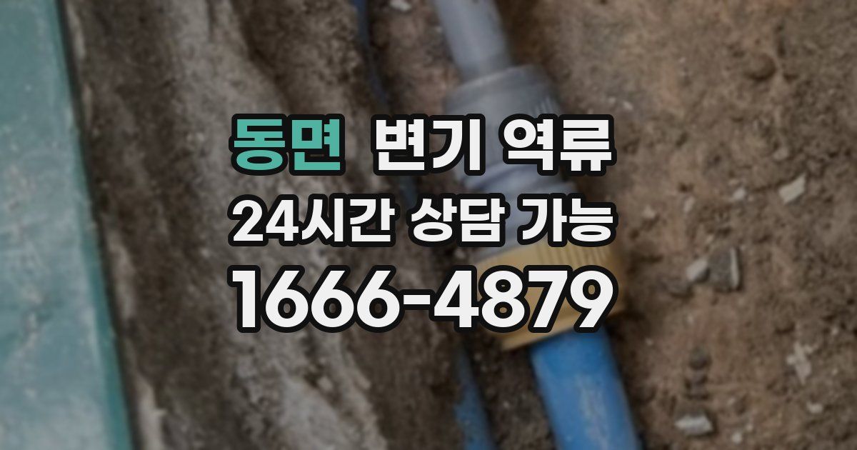 동면 변기 역류