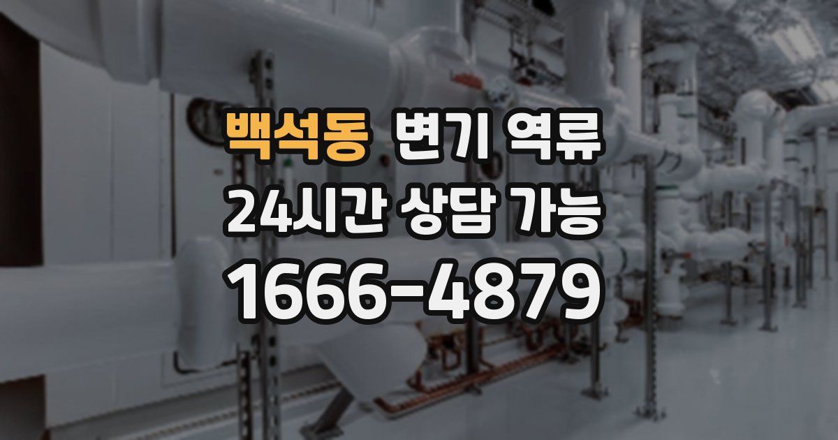 백석동 변기 역류