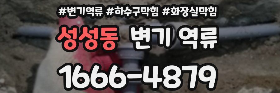 성성동 변기 역류