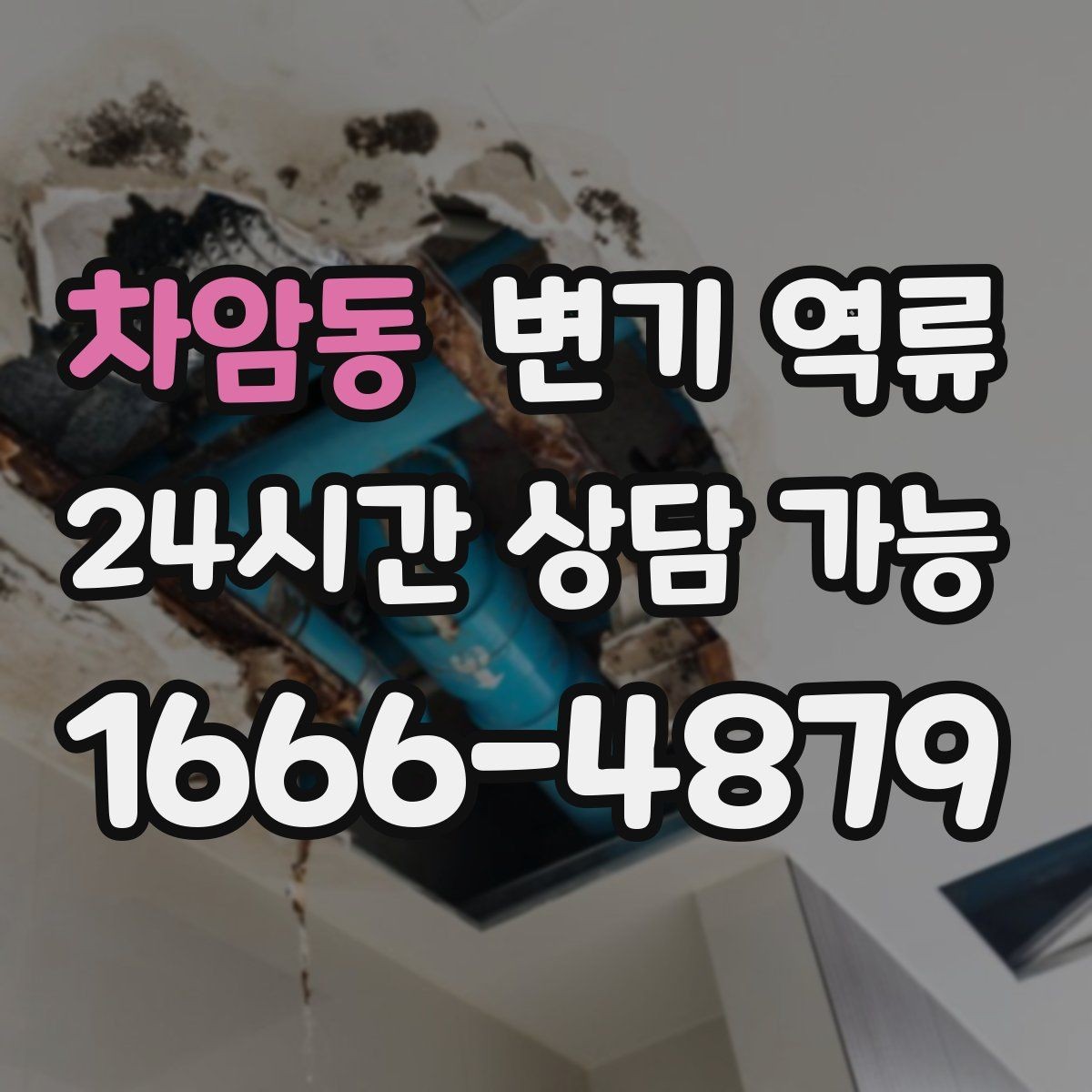 차암동 변기 역류 바닥 배관 손상 없이 처리하는 게 중요한 이유