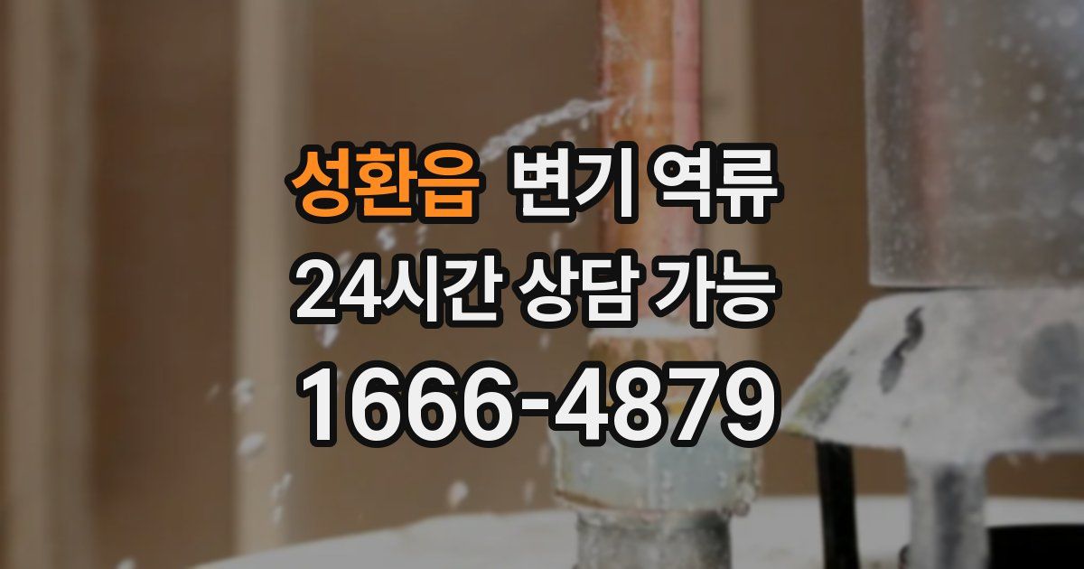 성환읍 변기 역류