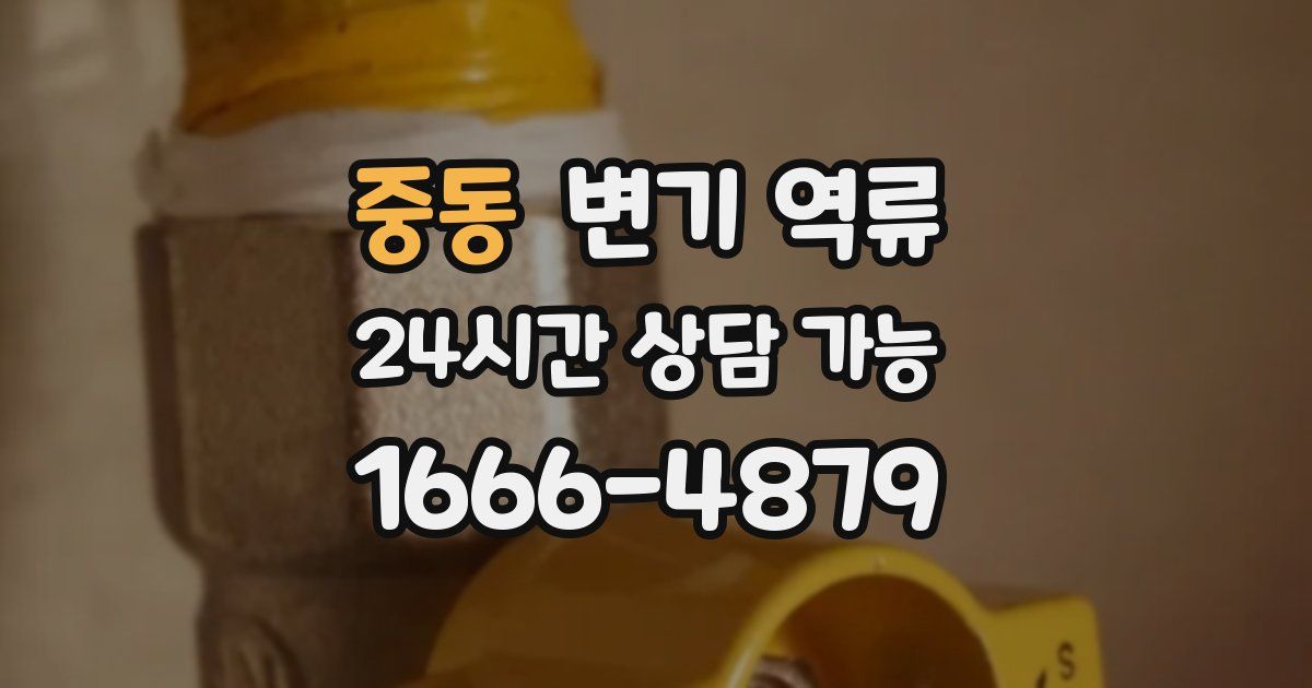 중동 변기 역류