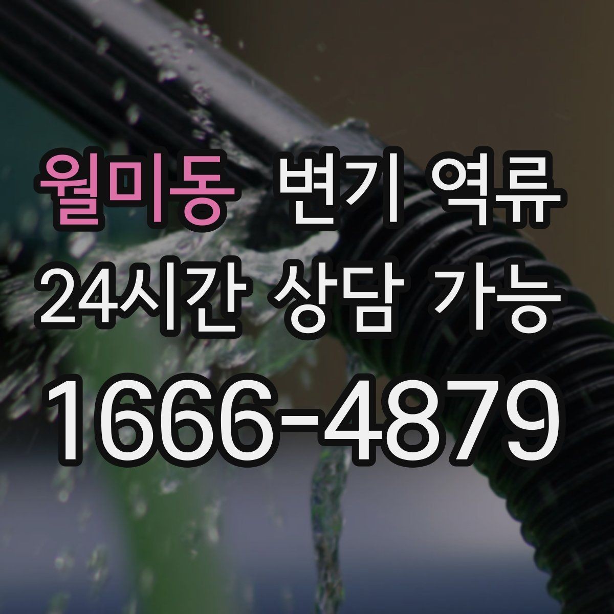월미동 변기 역류 세탁기 배수 사용이 위험한 상황 정리