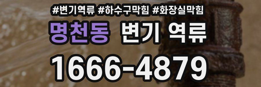 명천동 변기 역류